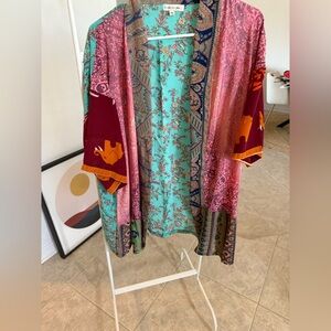 Multicolor Kimono Cardigan
